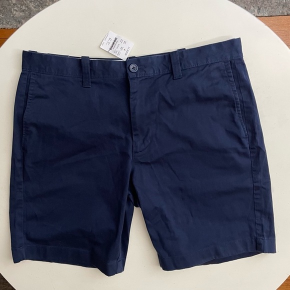 J. Crew Factory Men’s 9” Flex Chino Short Navy Size 33 New - Picture 1 of 7